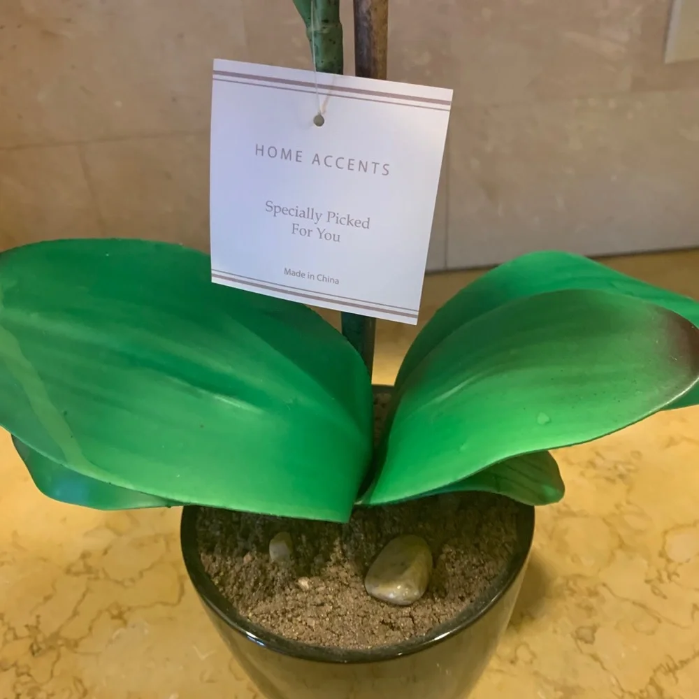 Home accent orchid flower nwt